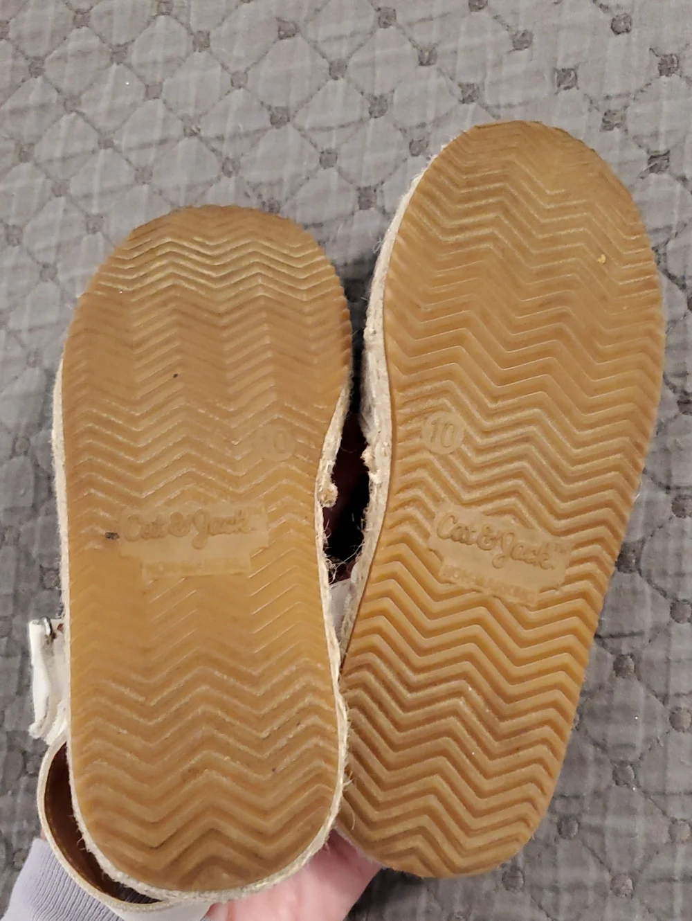 Cat & Jack White Lace Espadrilles Size 10